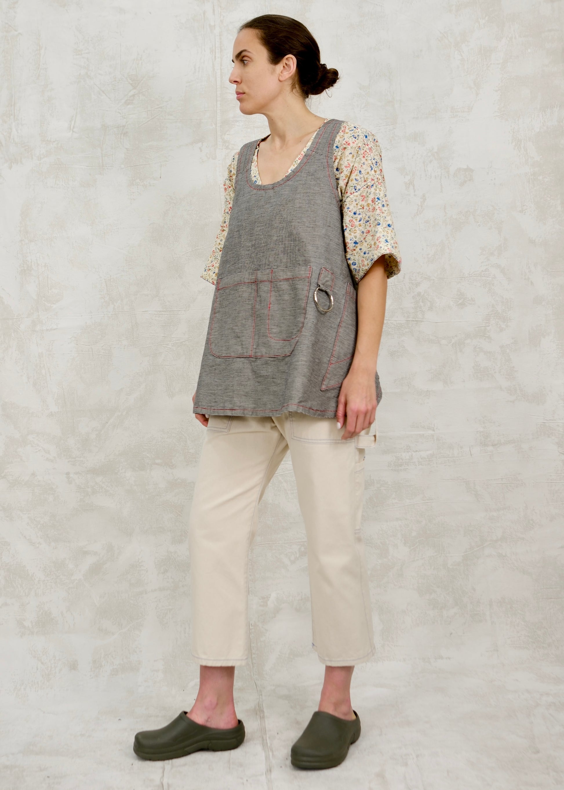 charcoal-natural stripe profile