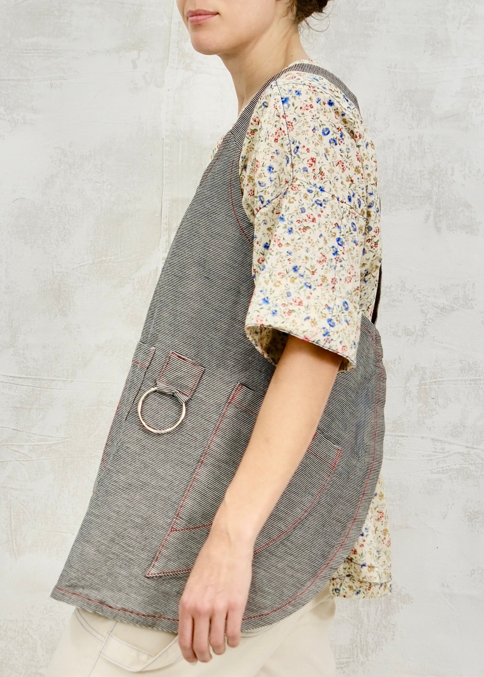 charcoal-natural stripe side details