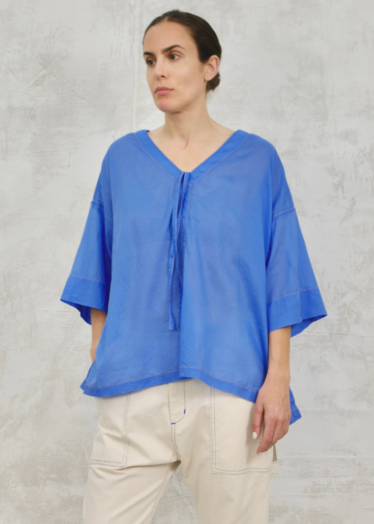 Pullstring Harvest top blue front