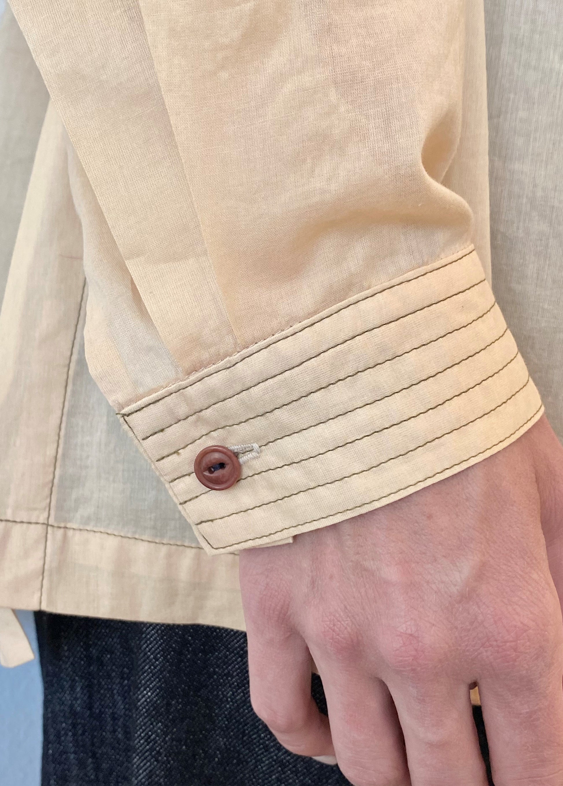 peach tea sleeve detail