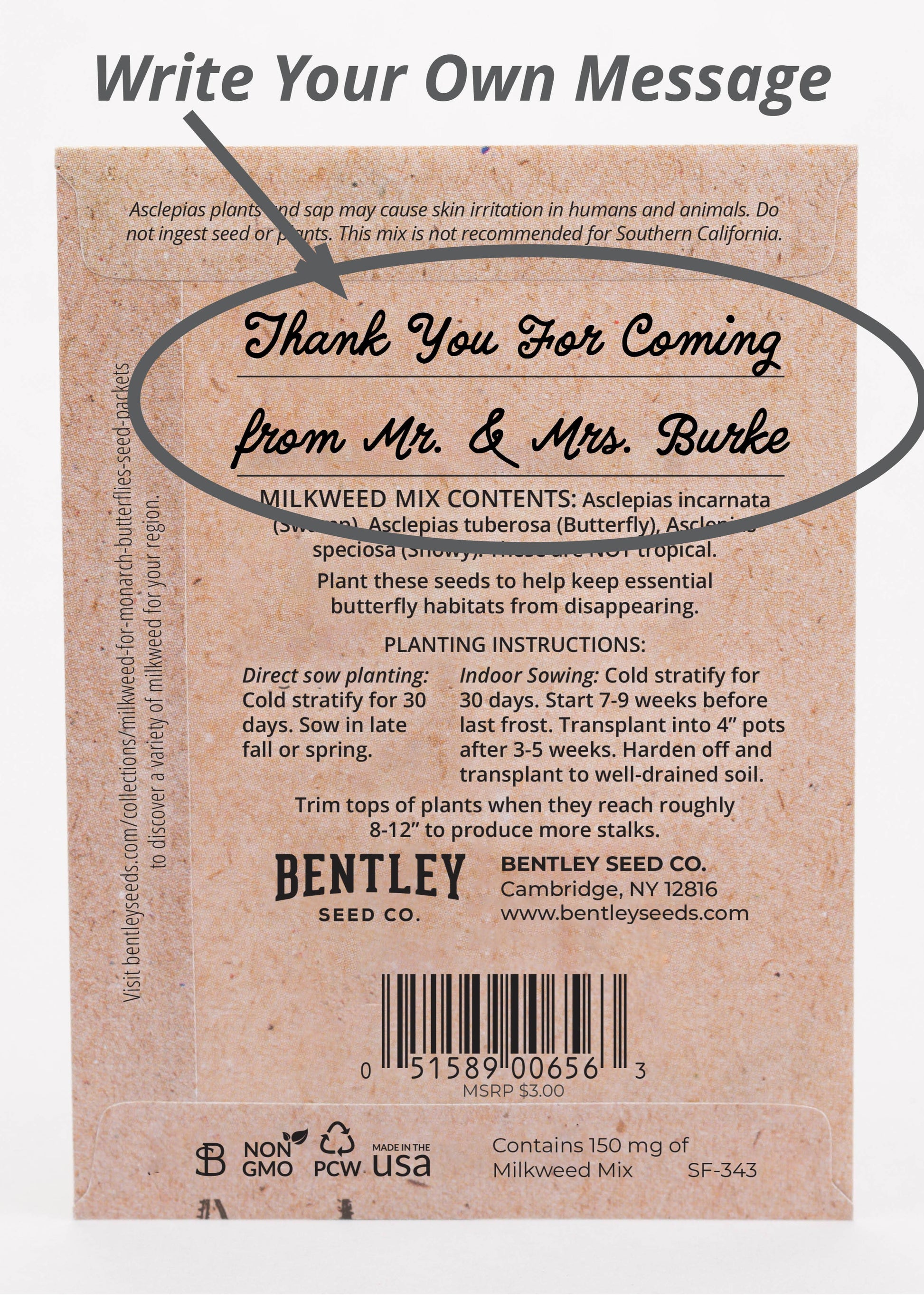 save the butterflies seeds rear package