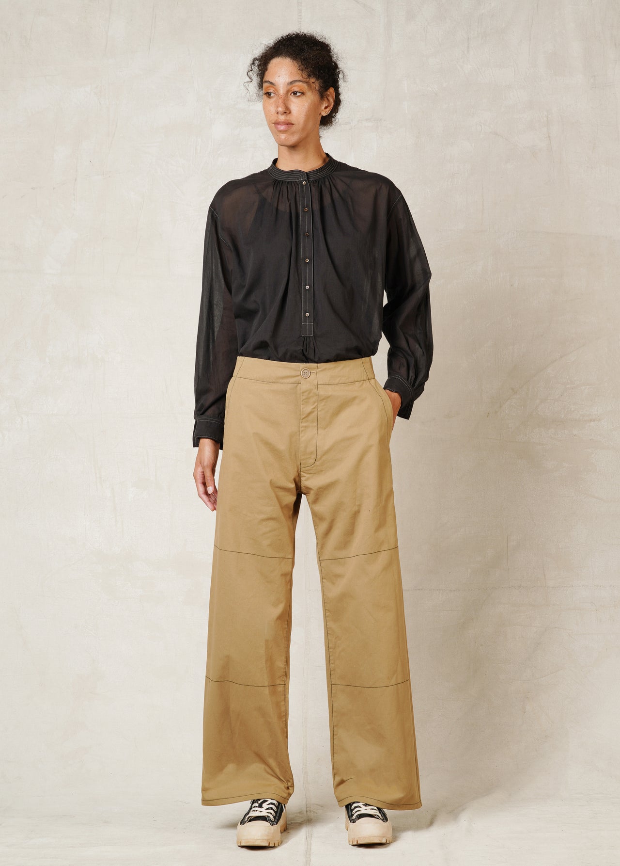 artist pant walnut front