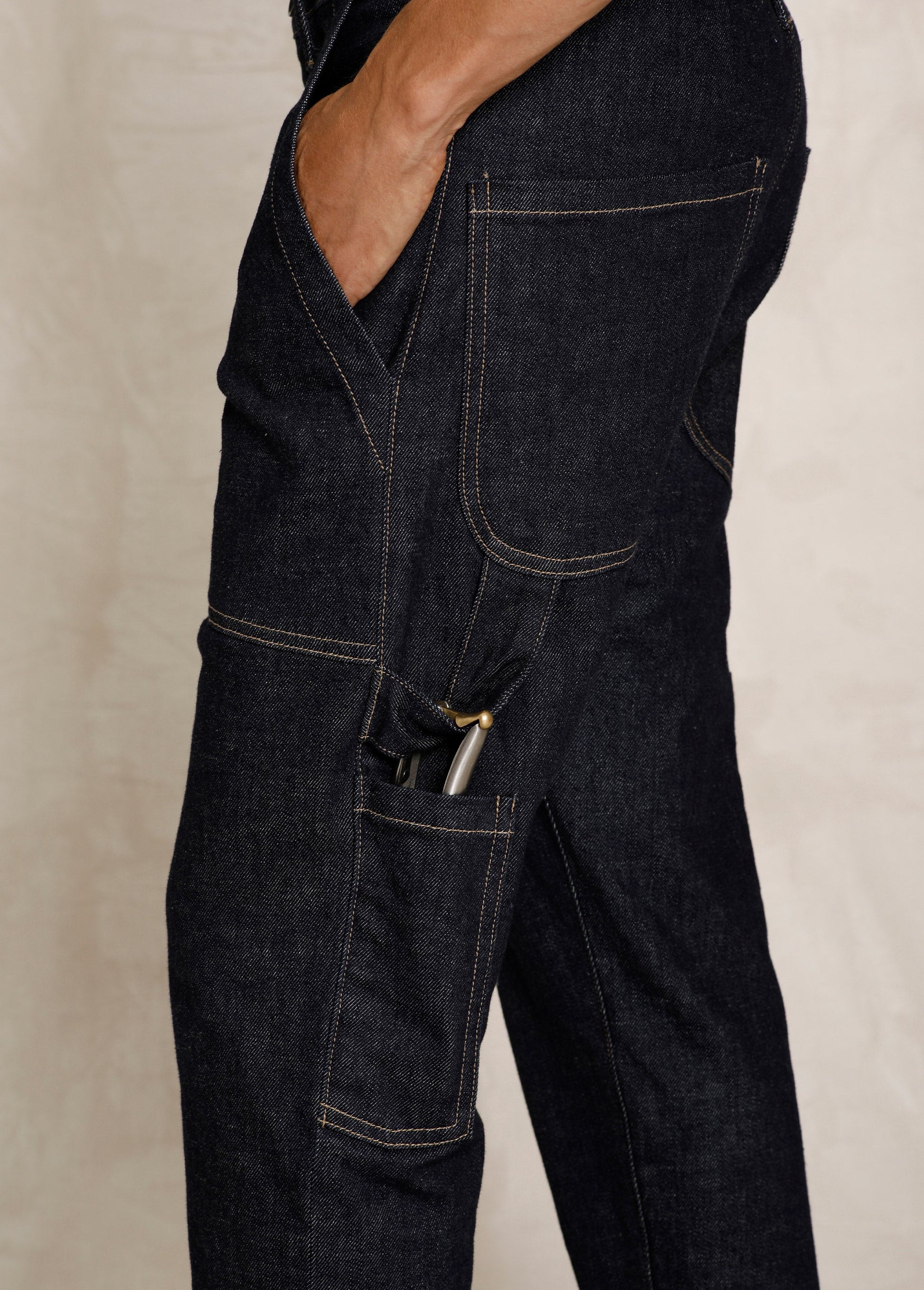 indigo denim detail
