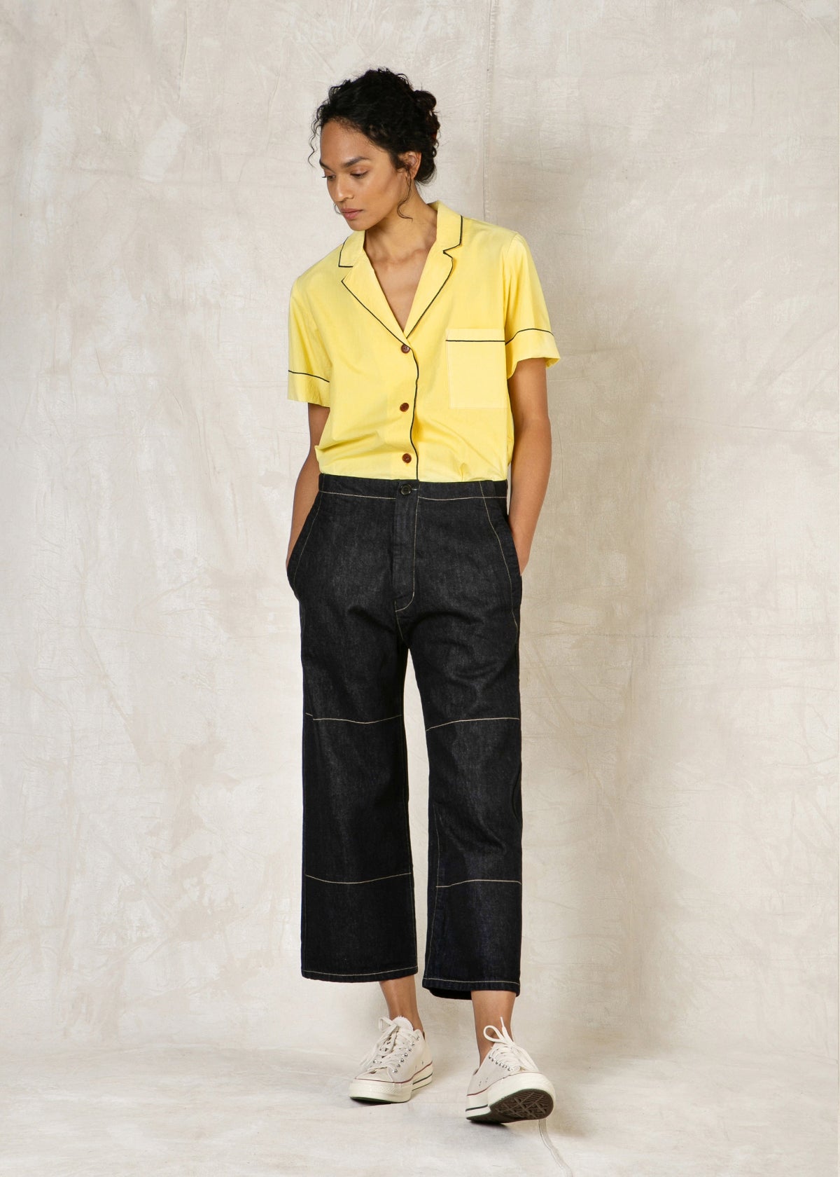 indigo denim pant