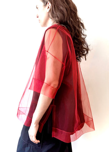 Short Sleeve Tulle Tee