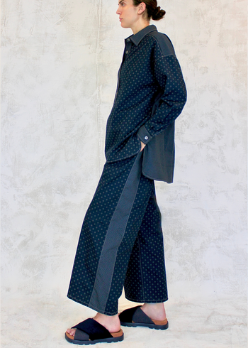 printed cotton set blue
