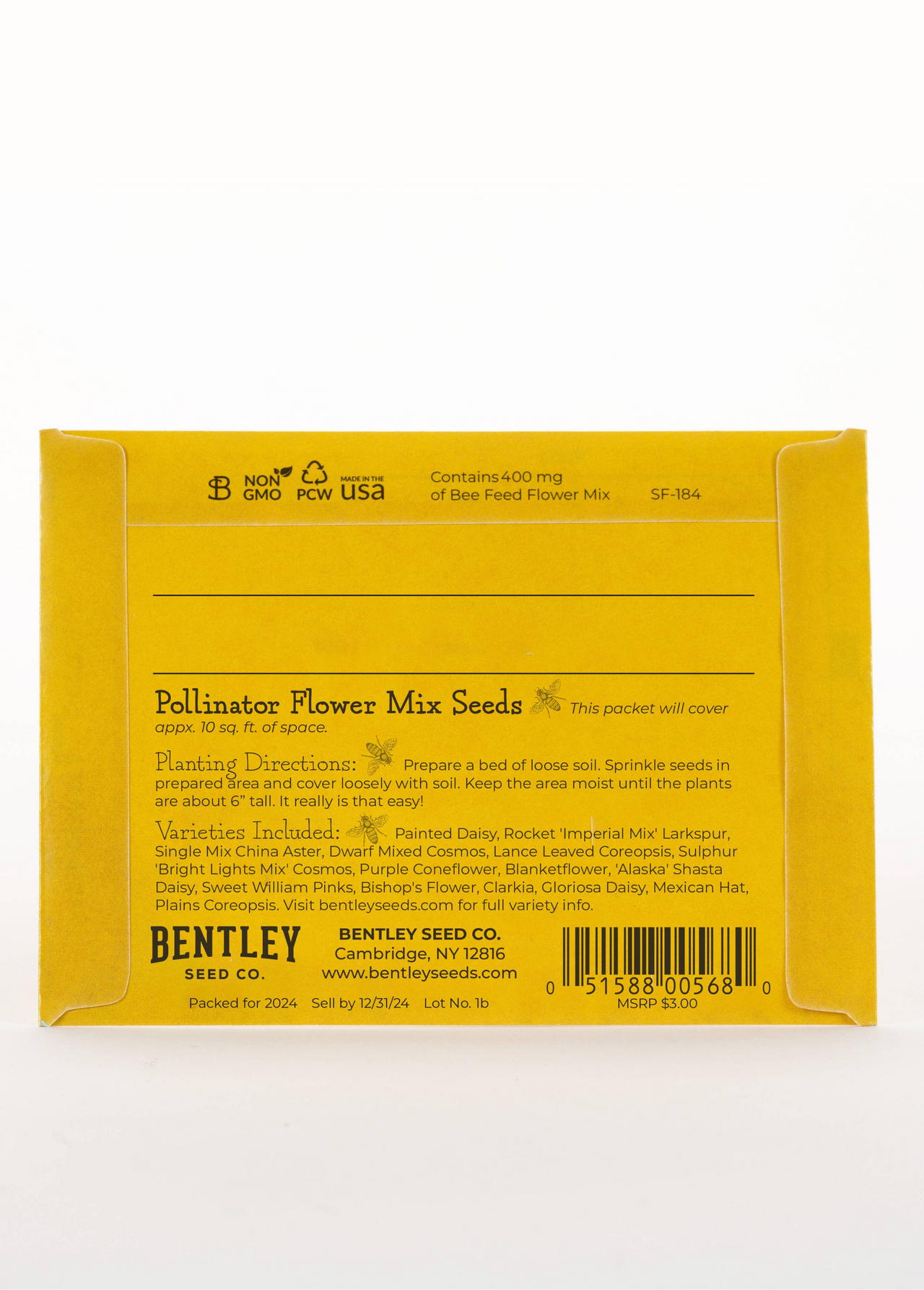Grow Flowers Help  Bees Pollinator package