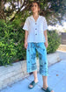 Over Dyed Embroidered Cotton Poplin Picker's Pants