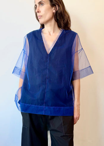 Short Sleeve Tulle Tee