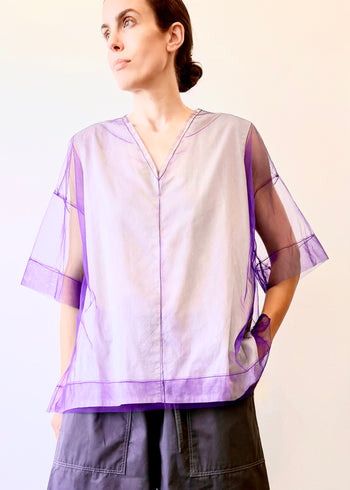 Short Sleeve Tulle Tee