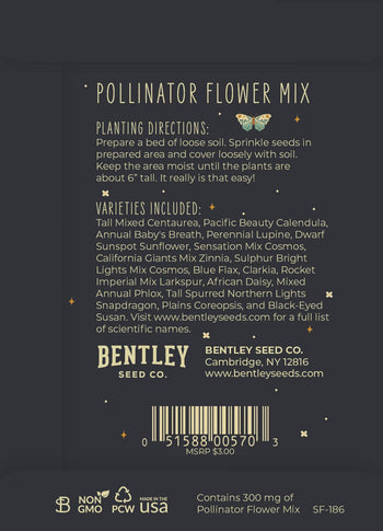 Help Butterflies Help Pollinators - Wildflower Seed Packets
