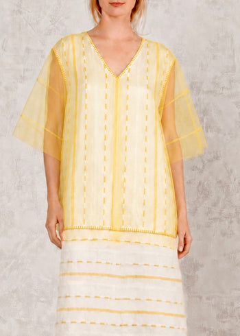 Striped Cotton Sheath Dress