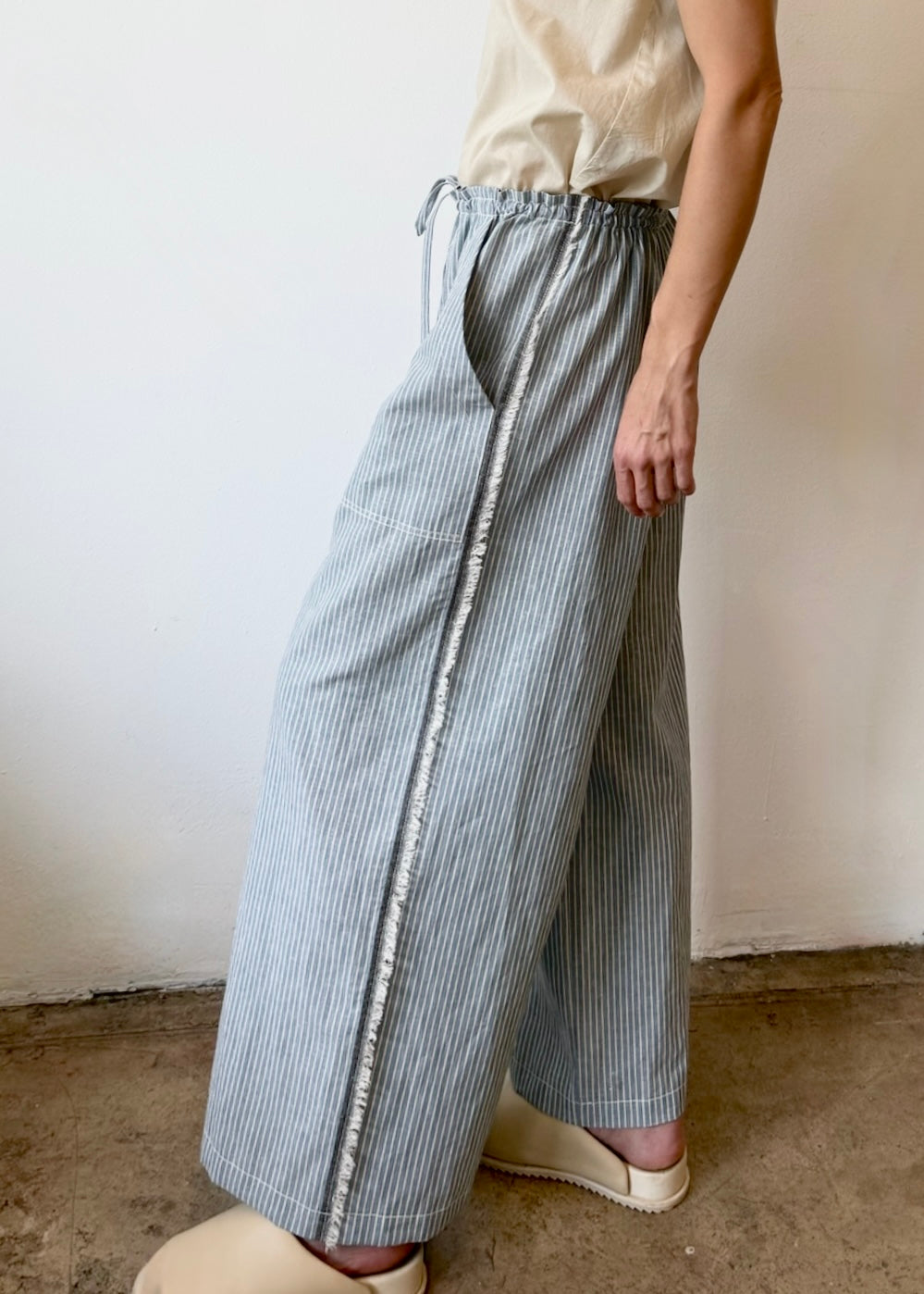 Striped Cotton Picker's Pant - FLORA ANIMALIA