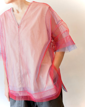 Short Sleeve Tulle Tee