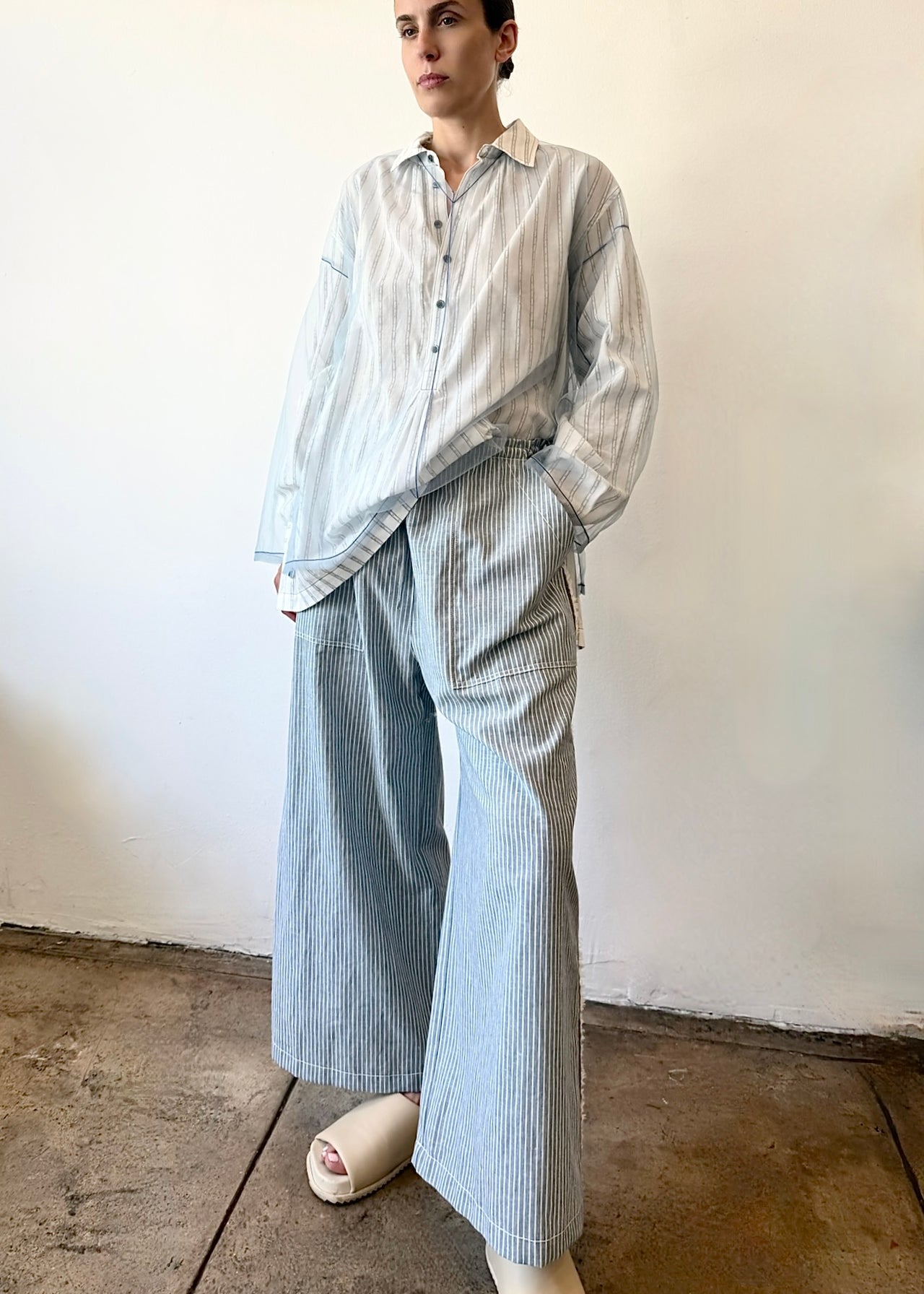 Striped Cotton Picker's Pant