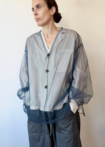Long Sleeve Tulle Tee
