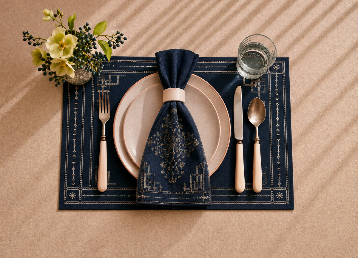 The Divine Denim Deco Placemat Set of 4