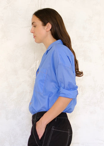 robbins egg blue rolled sleeves side view