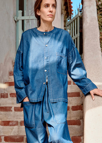 The Divine Indigo Worker's Shirt