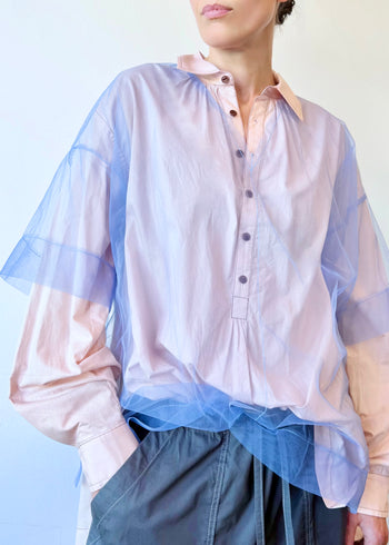 Short Sleeve Tulle Tee