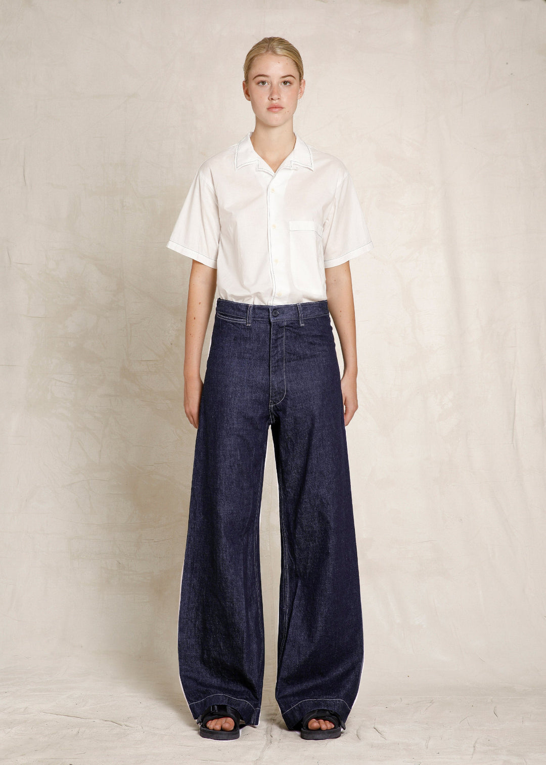 HIGH WAISTED PANT WITH TRIM FRIEND IN FLORA