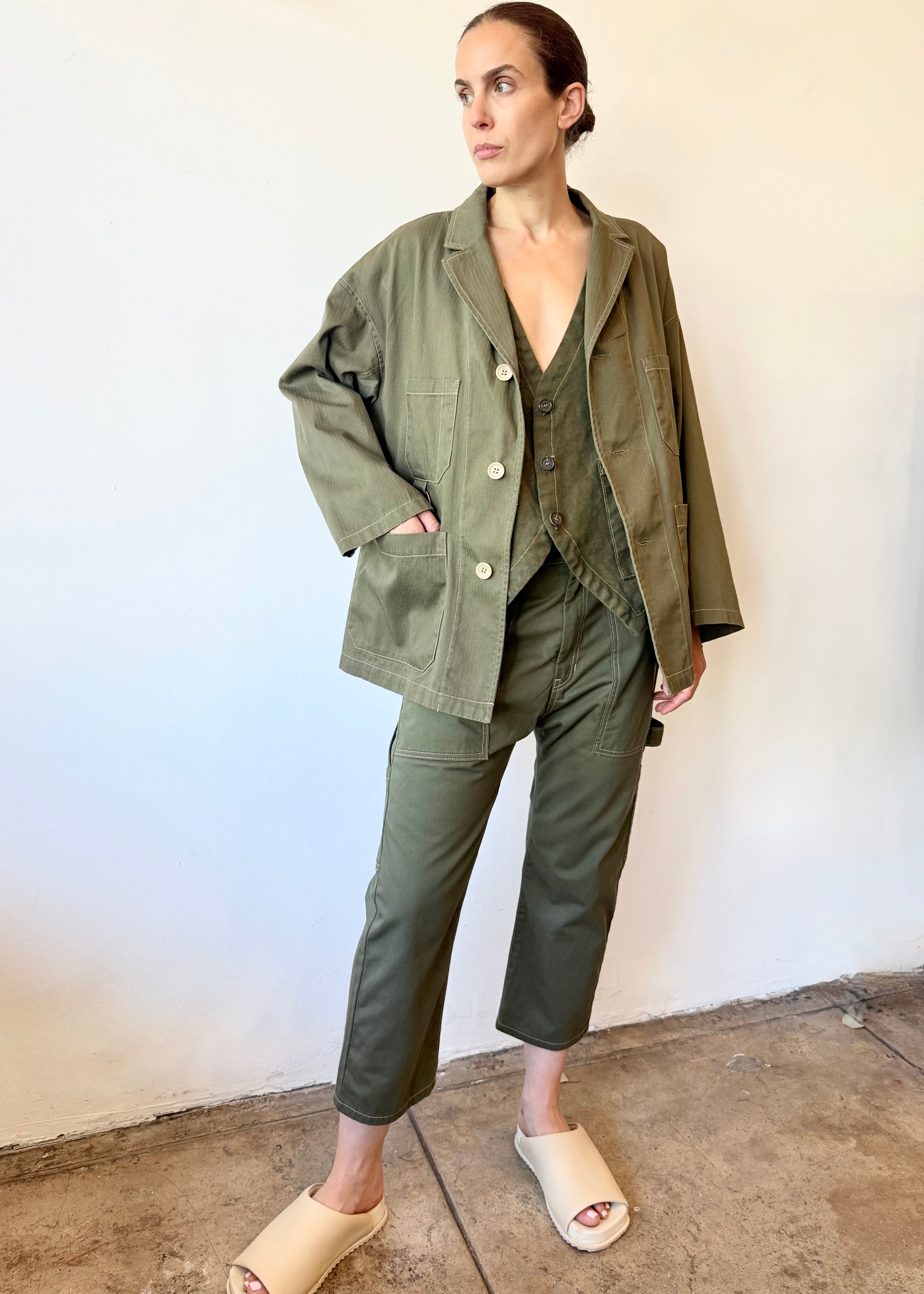 Cotton Twill New Worker's Jacket | Flora Animalia - FLORA ANIMALIA