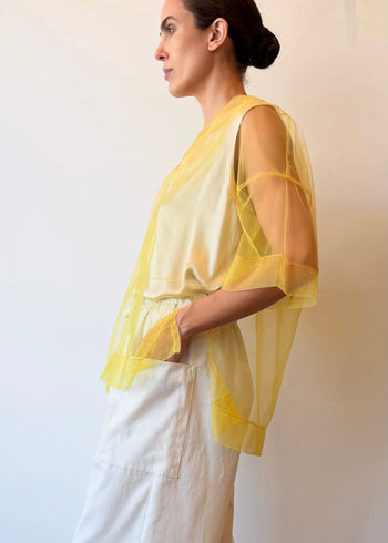 Short Sleeve Tulle Tee