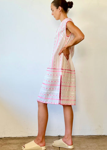 Striped Cotton Sheath Dress