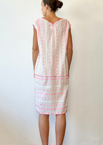 Striped Cotton Sheath Dress