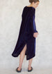 Blue velvet lanatus dress back