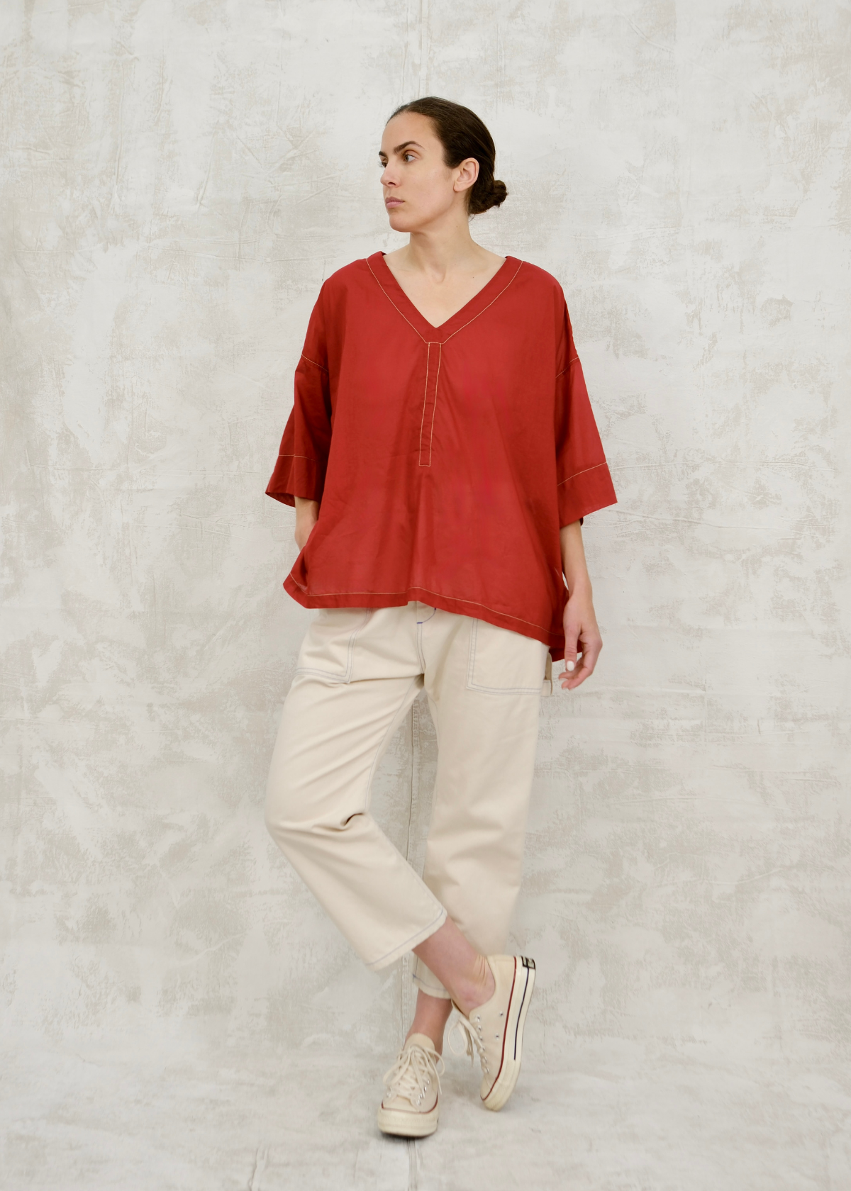 Pullstring harvest top green front