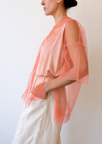 Short Sleeve Tulle Tee