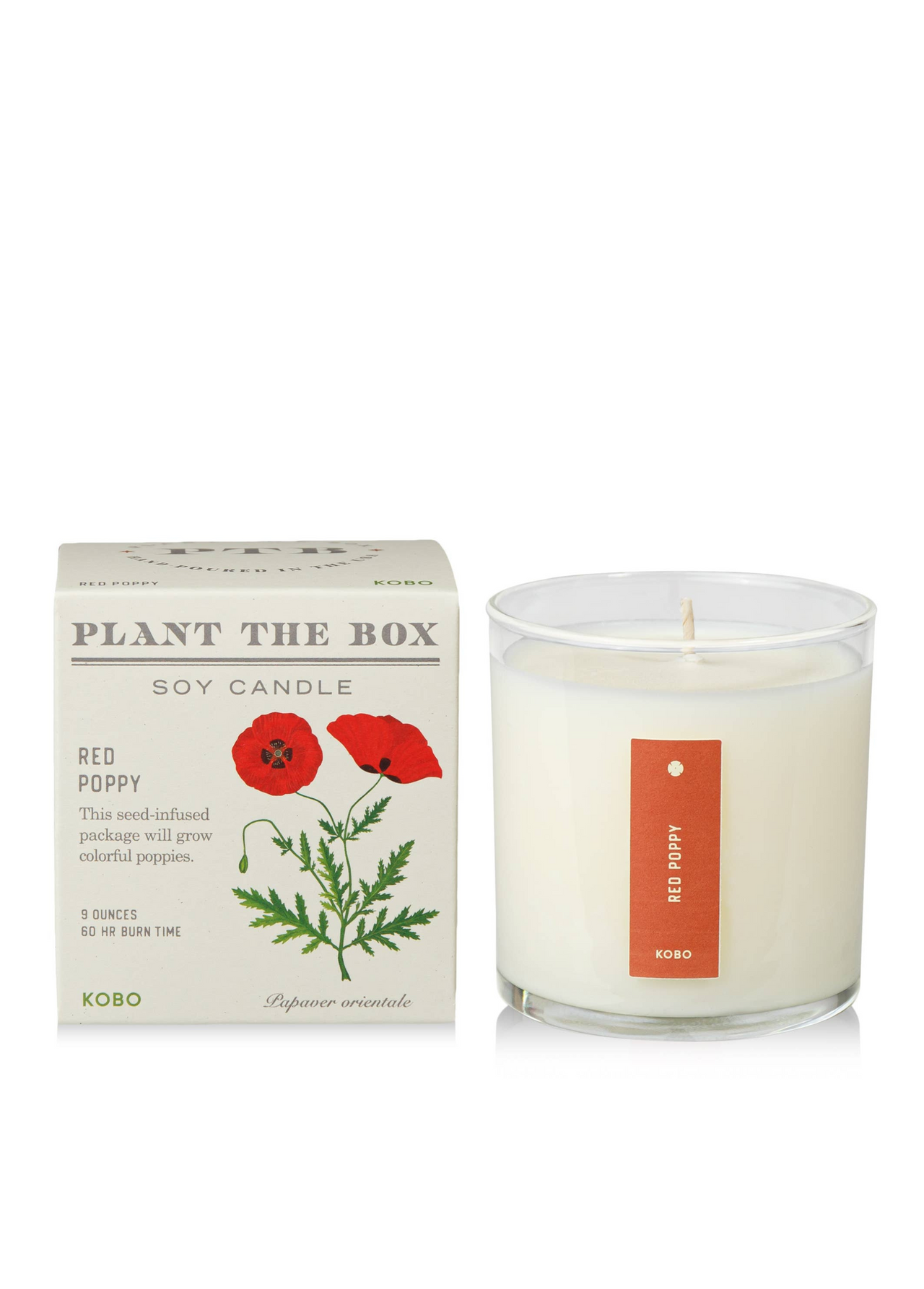 Red Poppy - Plant the Box Candle - 9oz.
