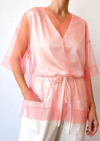 Short Sleeve Tulle Tee