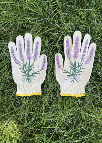 gardening gloves knit plant graphic