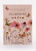 pollinator mix seeds packaging illustration