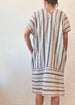 Praia Grey Stripe Cotton Caftan