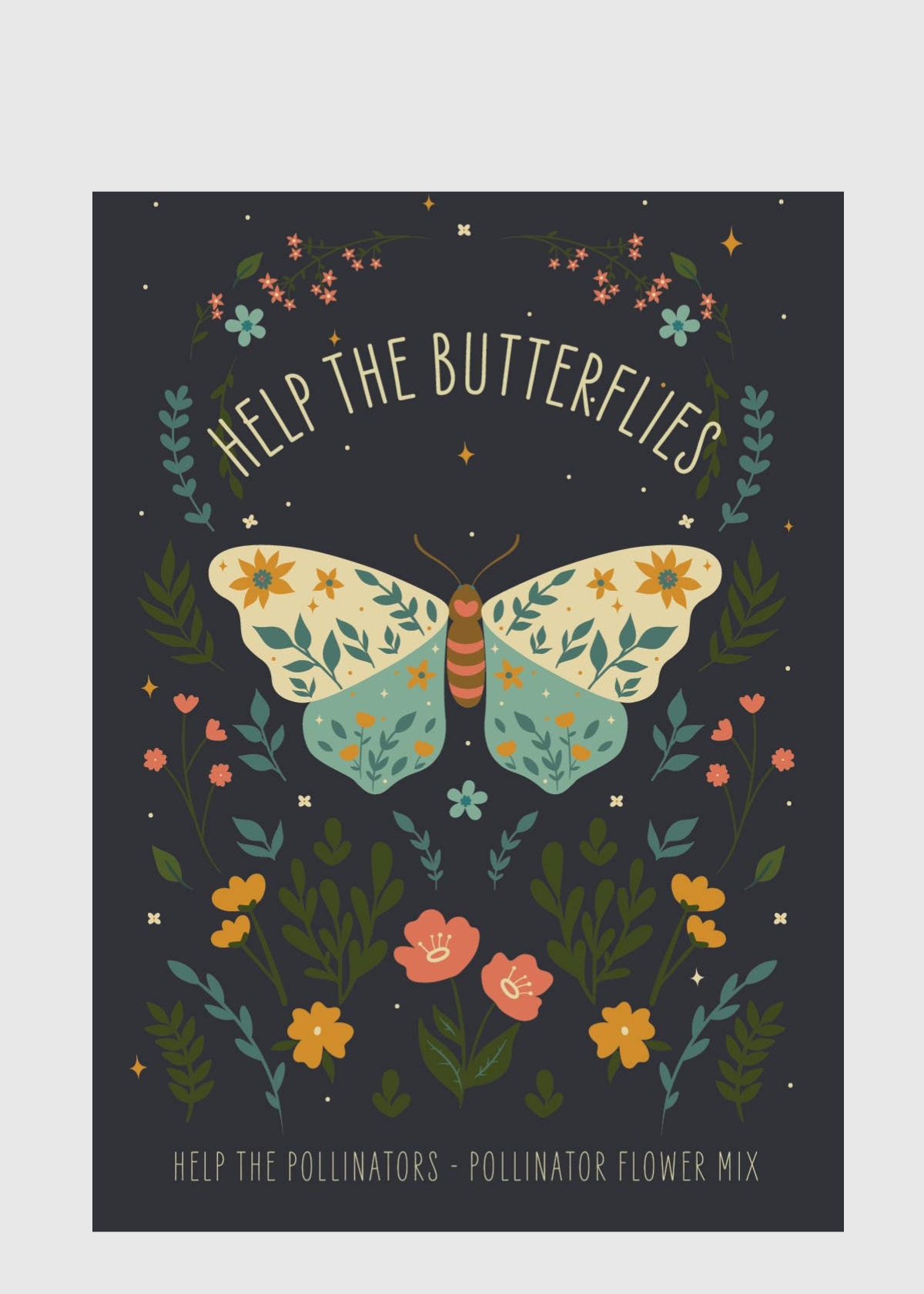 Help Butterflies Help Pollinators - Wildflower Seed Packets