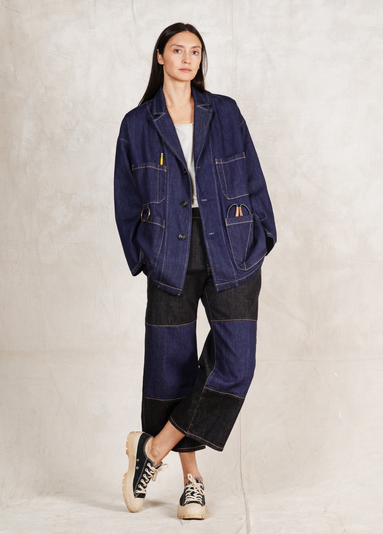 Denim New Worker's Jacket | FLORA ANIMALIA