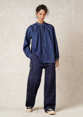 Linda denim worker pants - women's work trousers - Flora Manufaktur ENG