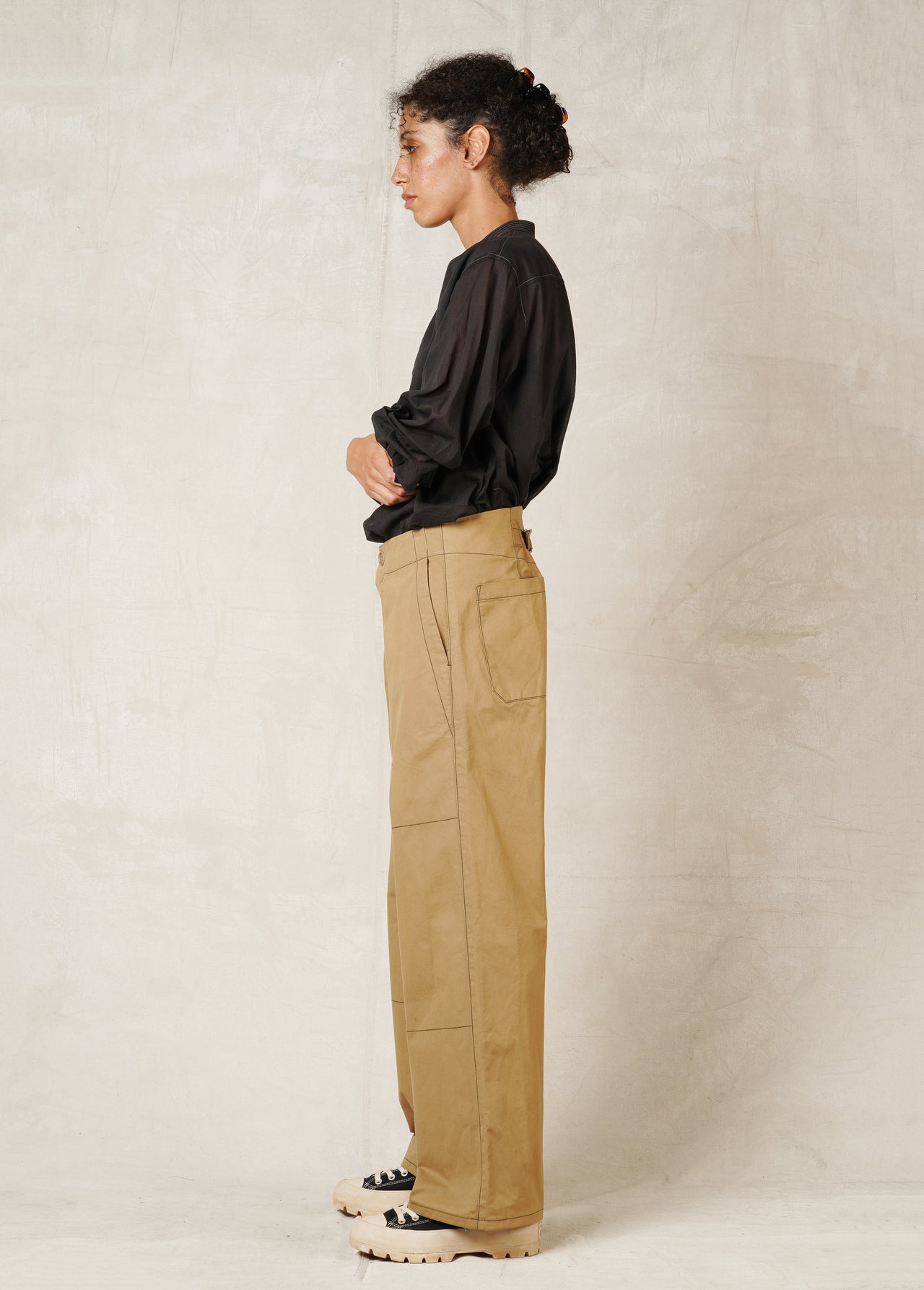 artist pant walnut front