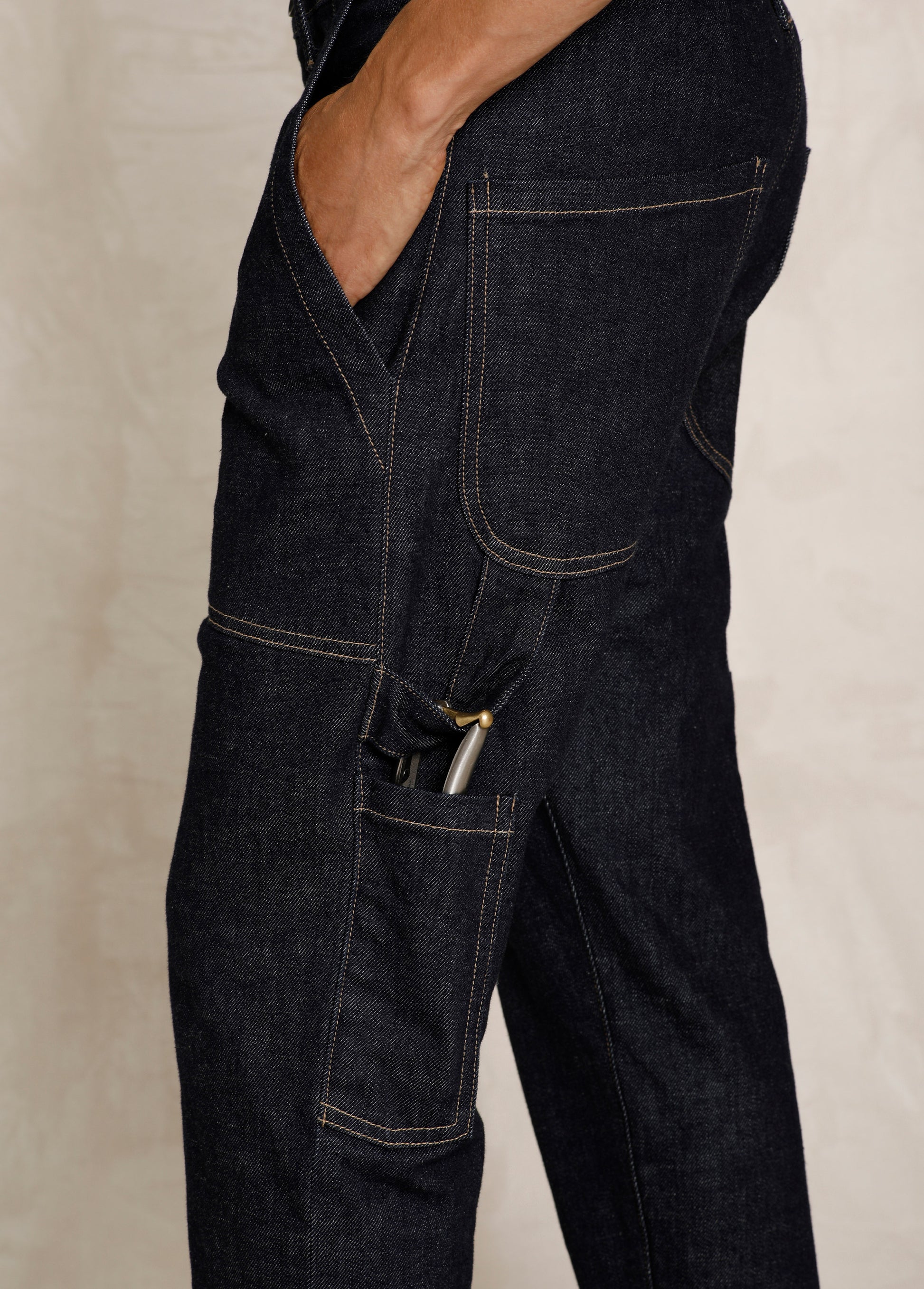 indigo denim detail