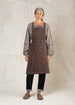 Bark brown workers apron front