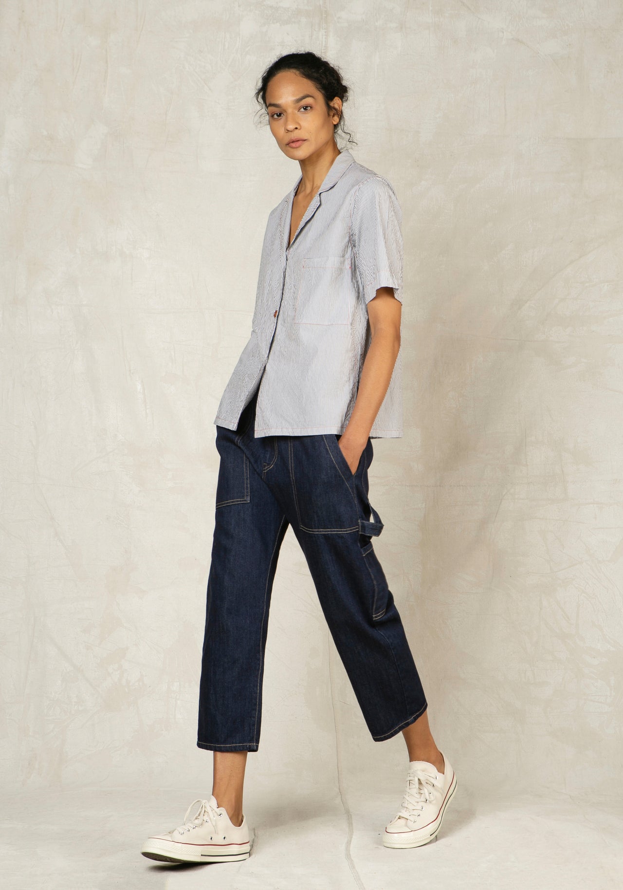 Striped Poplin Artemisa Shirt